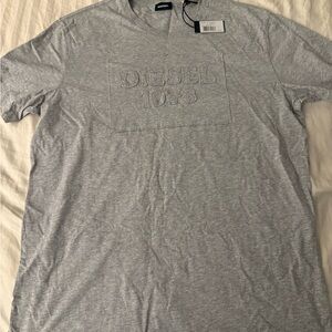 Diesel Heather Grey T-Joe-HN T-Shirt – Size XL